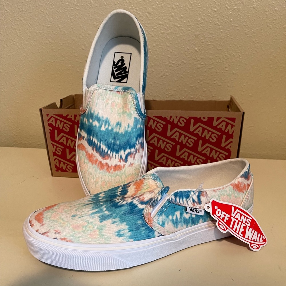 New Vans Slip On Women’s Asher Sneakers Size 9 NIB